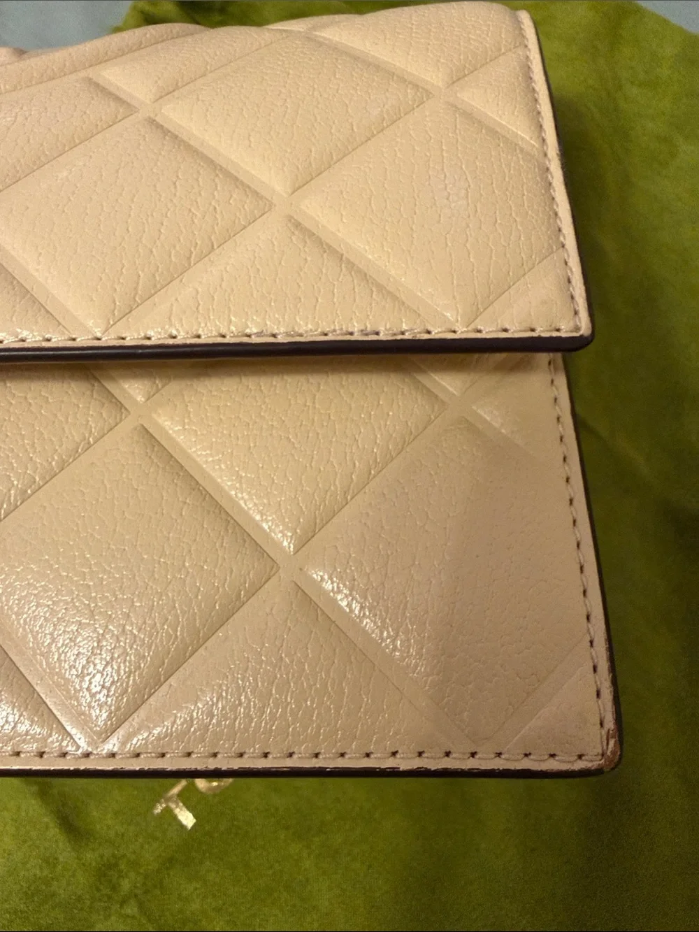 Tory Burch Small Fleming Shoulder Bag in vanilla soft serve color